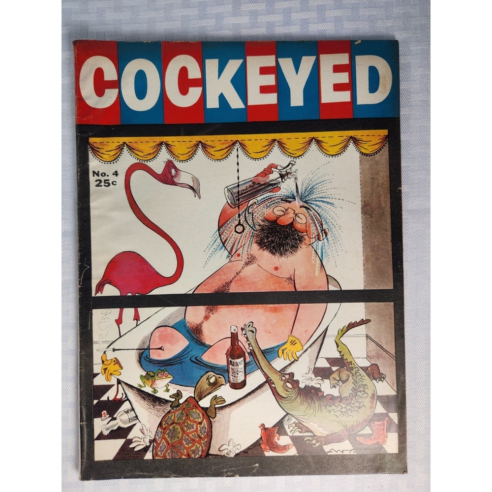 Cockeyed #4 1956 Satire & Parody Magazine Jack Kirby & Joe Simon Cover Artwork